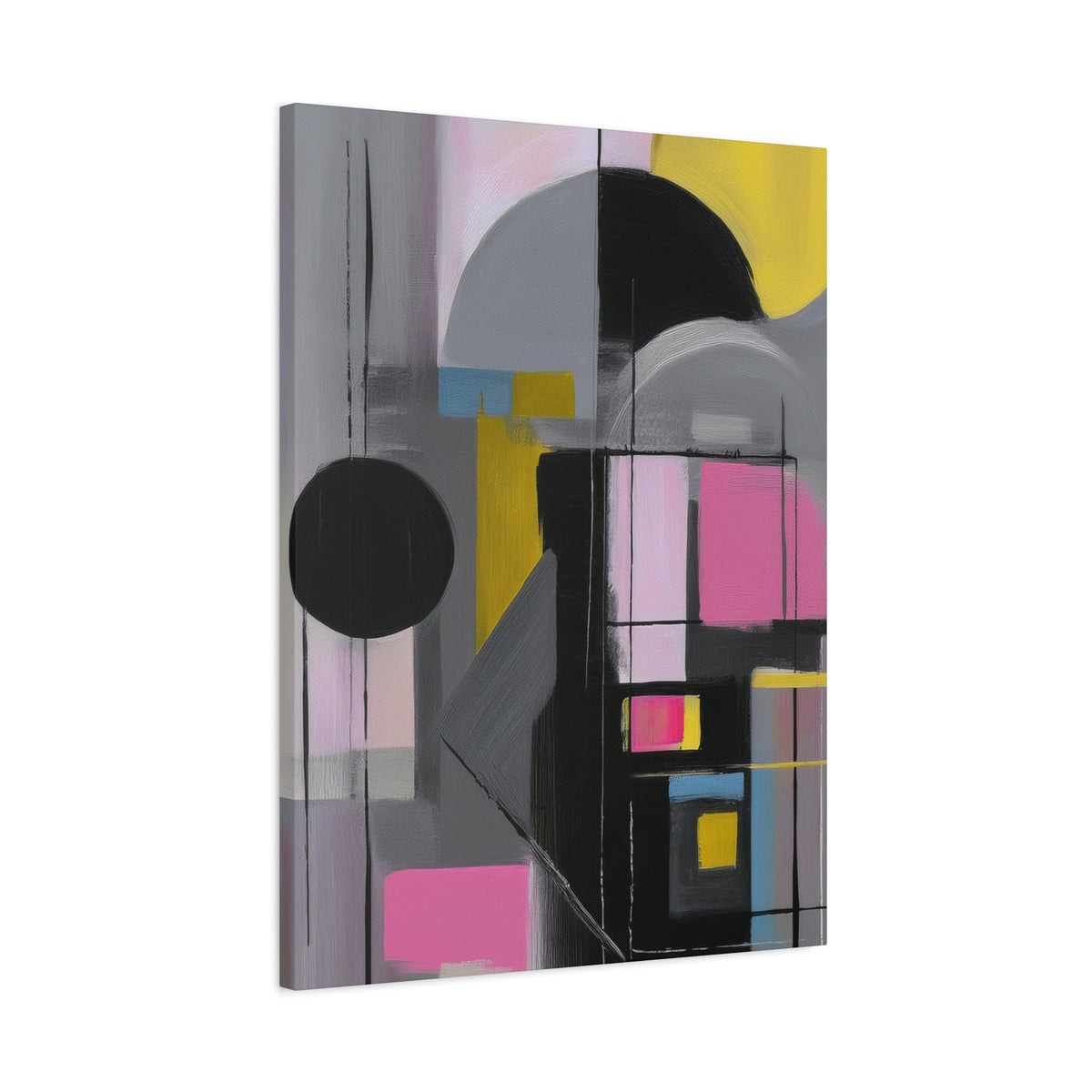 Abstract Geometric Painting Print Canvas 20x24,20x30,24x30 24x32,24x36,30x40 32x48,36x48,40x60 Pine-Wood Inner Frame ABS-37