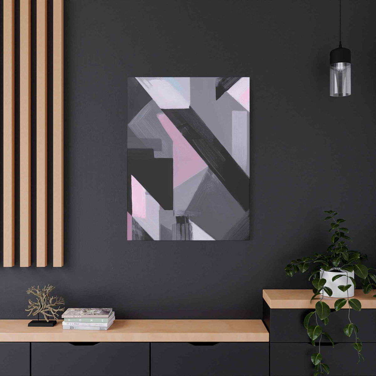 Abstract Geometric Painting Print Canvas 20x24,20x30,24x30 24x32,24x36,30x40 32x48,36x48,40x60 Pine-Wood Inner Frame ABS-45