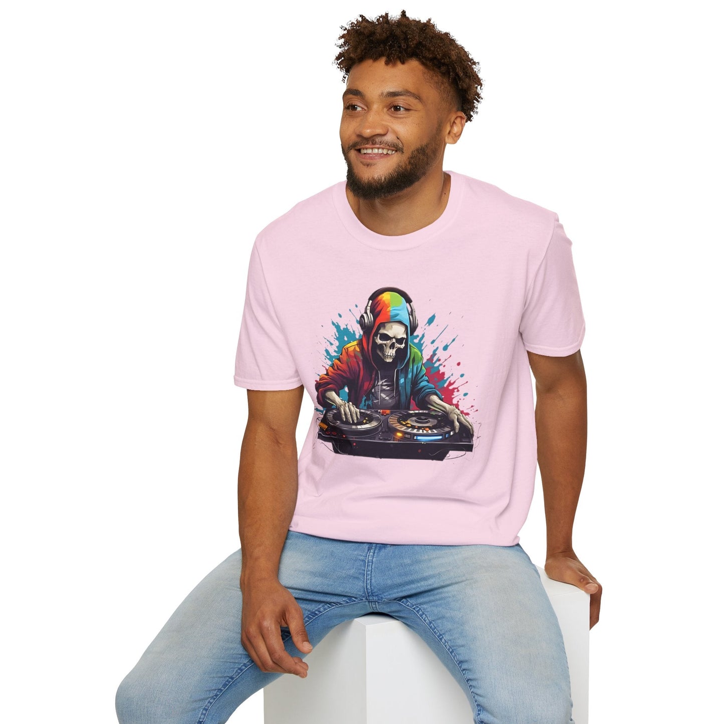 Skull Graphic Unisex Cotton T-shirt with Skeleton Artwork Design 8