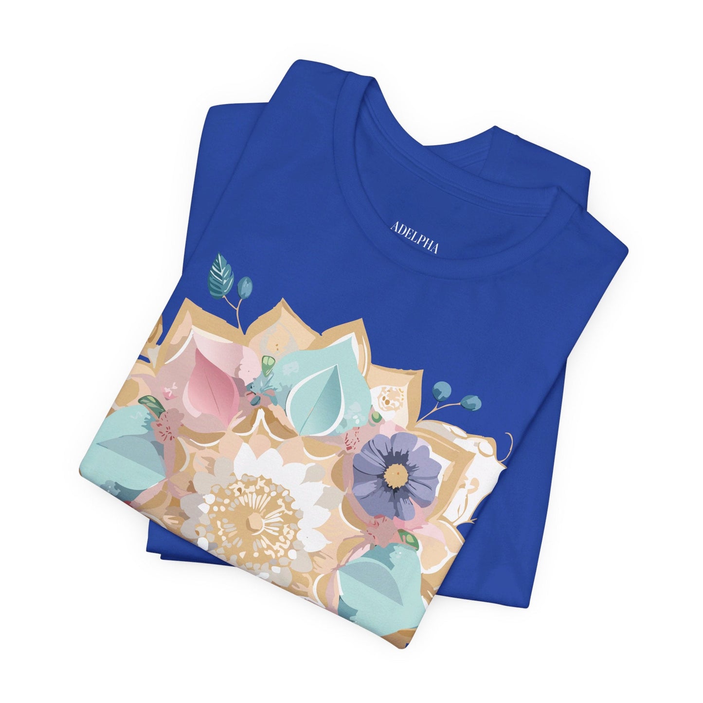 Mandala Graphic Unisex 100 Cotton Vintage Floral Artwork Tee 16