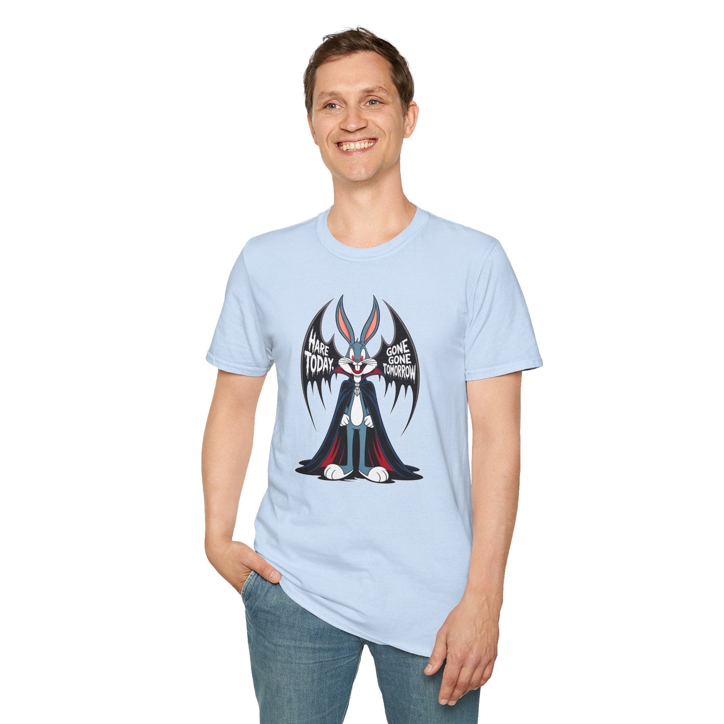 Bugs Bunny T Shirt Cartoon Art Design Unisex Gildan Softstyle 100 Percent Ring Spun Cotton