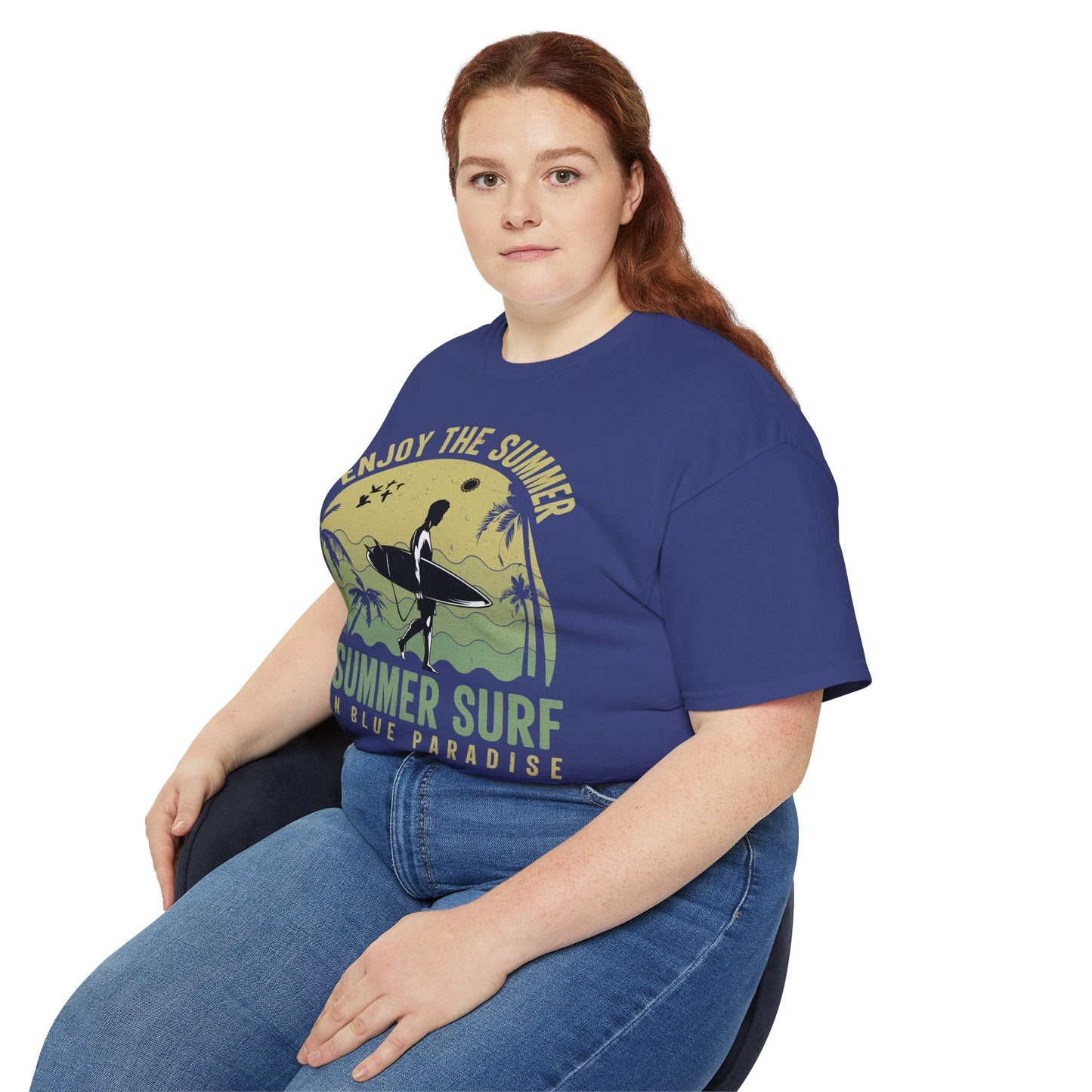 Summer Surf Art Design T Shirt TeeGallery Gildan 2000 Unisex Cotton Tee Apparel Collection