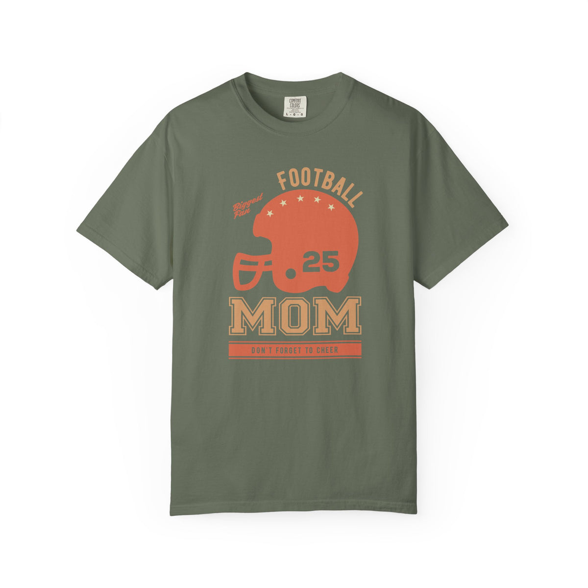 Football Mom T-shirt Mother's Day Mama Tee Unisex Comfort Colors Garment-Dyed Cotton h43