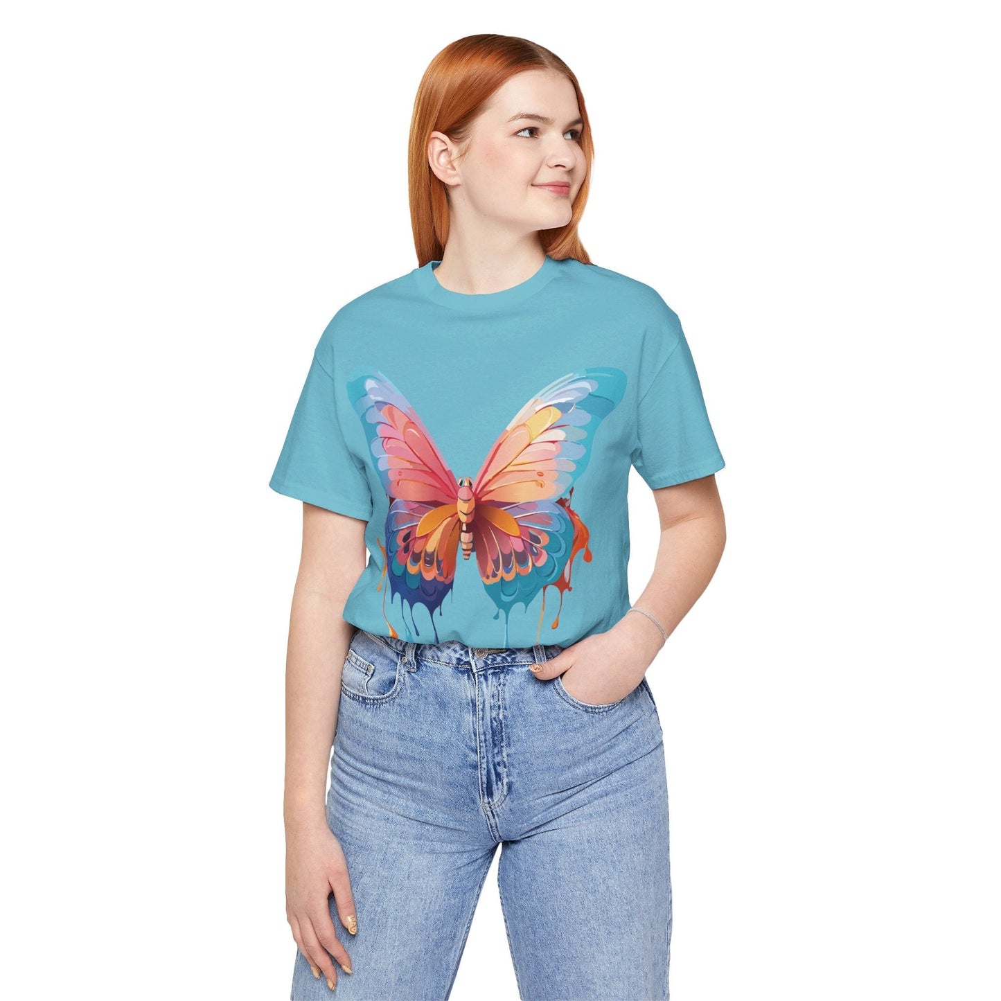 Butterfly Graphic Tee By Adelpha Unisex Short Sleeve Jersey Shirt