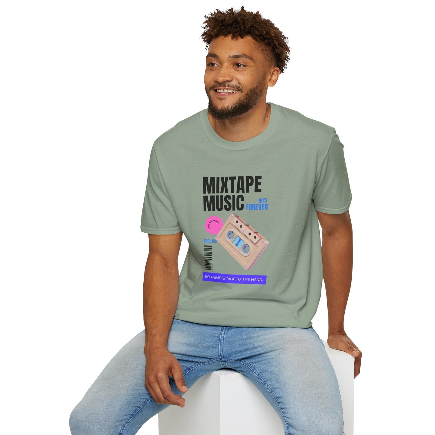 Mixtape Music Vintage Cassette T-Shirt Unisex Cotton Retro Audio Graphic Tee