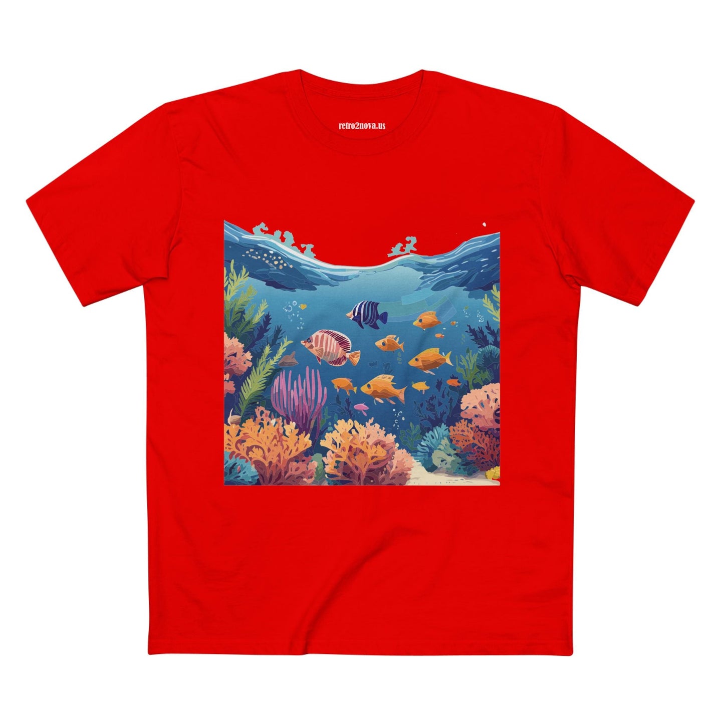 Ocean Shirt Ocean Pacific Unisex Premium Cotton Tee Featuring Original Art Design Retro2Nova
