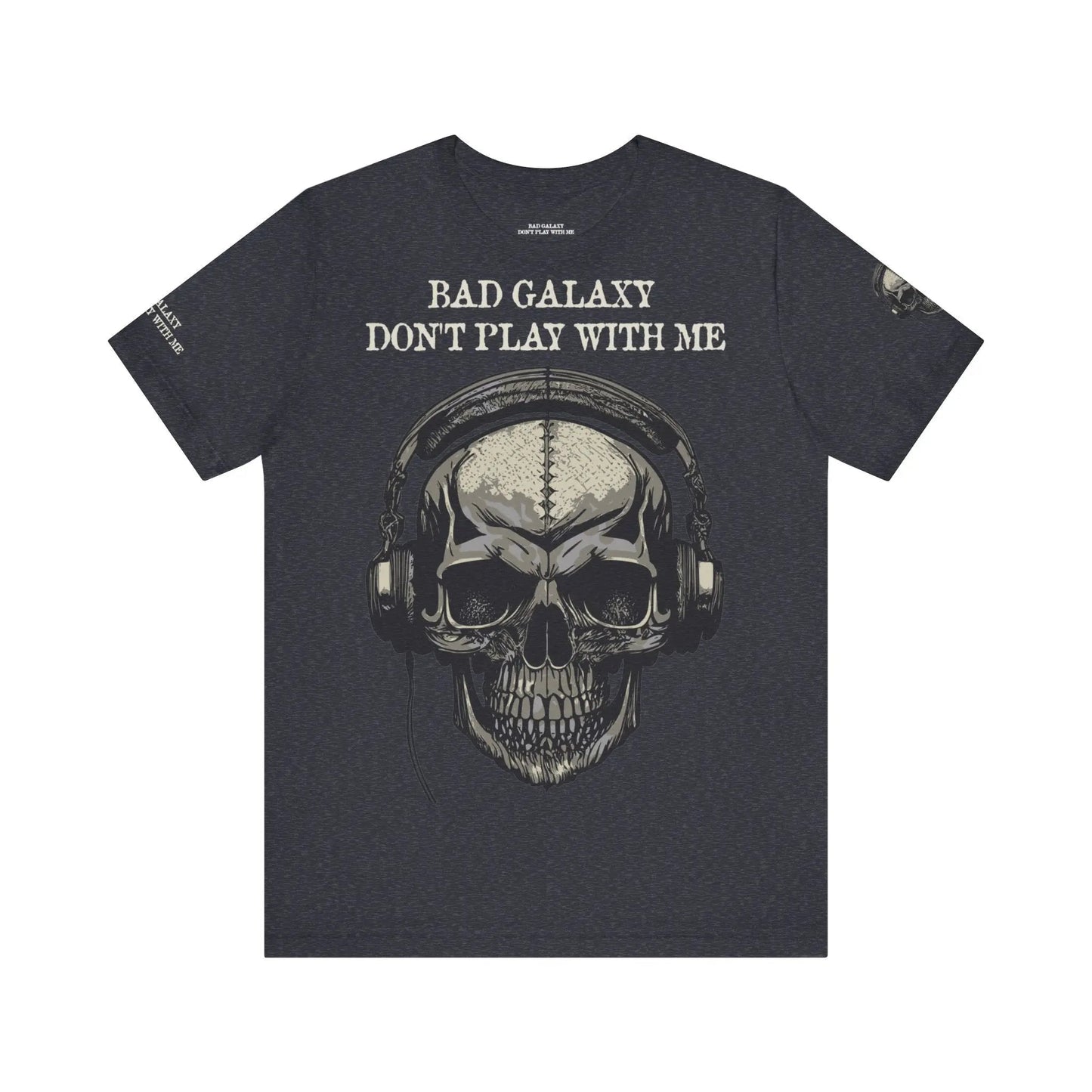 Skull T Shirt From Bad Galaxy 100 Percent Cotton Eco Friendly Made In USA With Durable Stitching