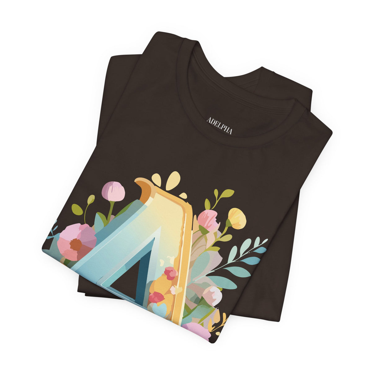 Letter A Graphic Unisex Cotton Bella+Canvas Tee with Art Letter Design