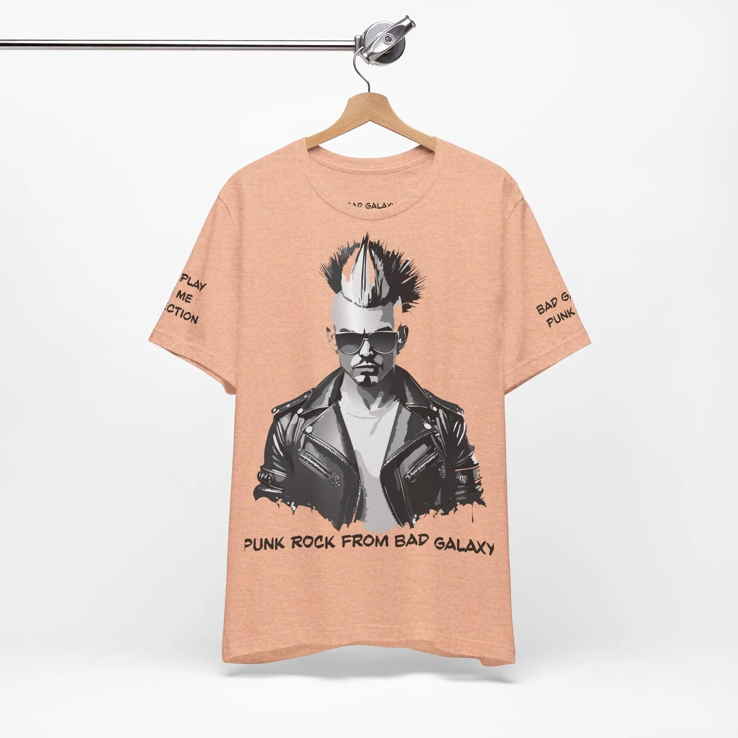 Bad Galaxy Punk Rock Tee Shirt Made In USA With Eco Friendly Ink 100 Percent Cotton