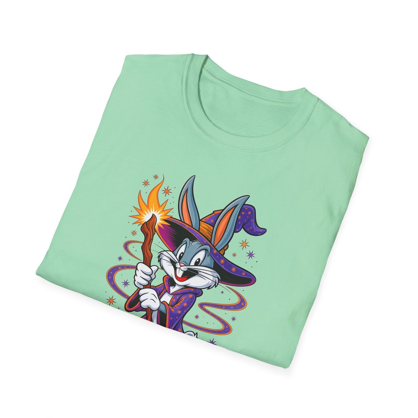 Cartoon Bunny Graphic Unisex Cotton Animal Animation Artwork Design Tee 3