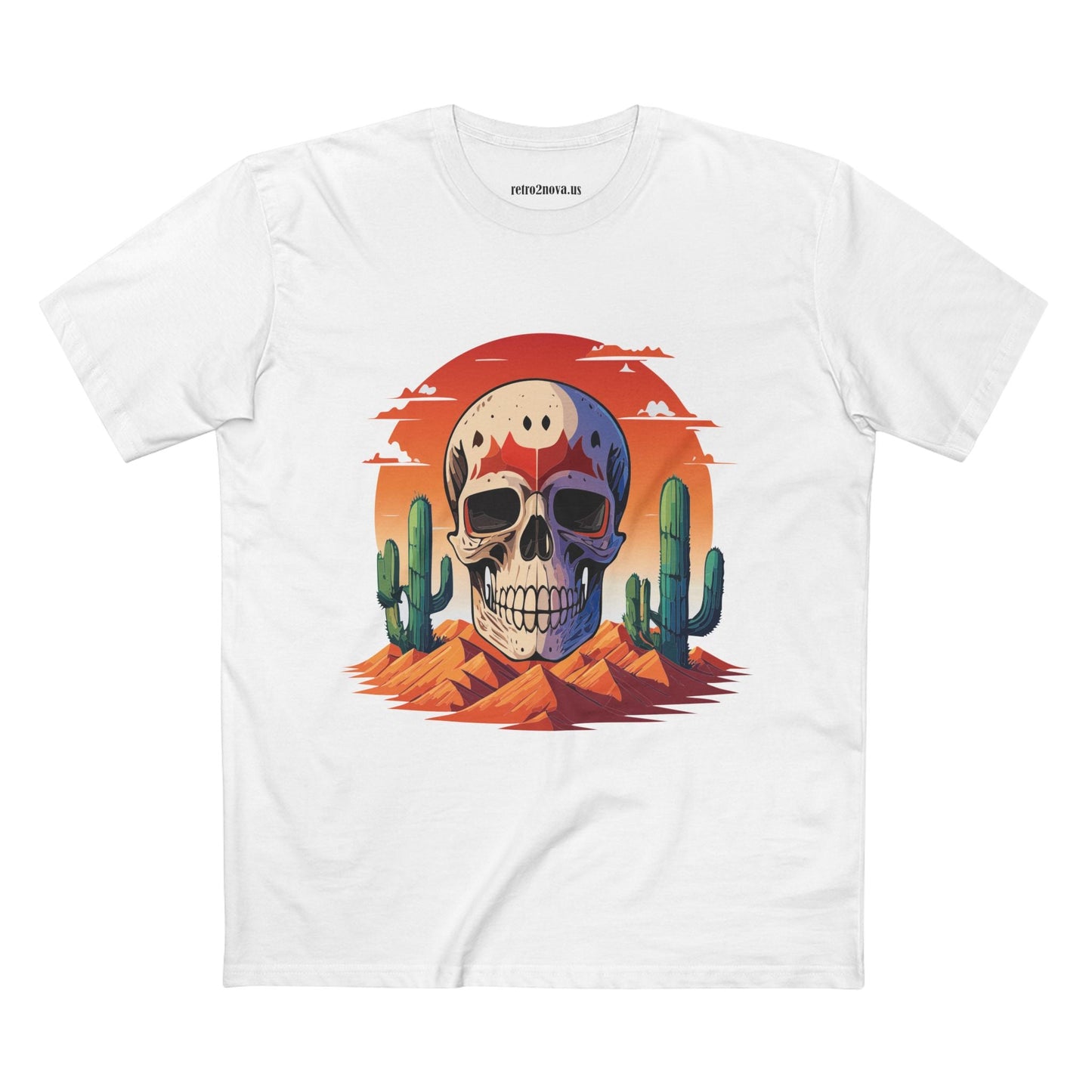 Skull Shirt Unisex Skeleton Tee With Original Art Design Premium Cotton Retro2Nova Art Collection