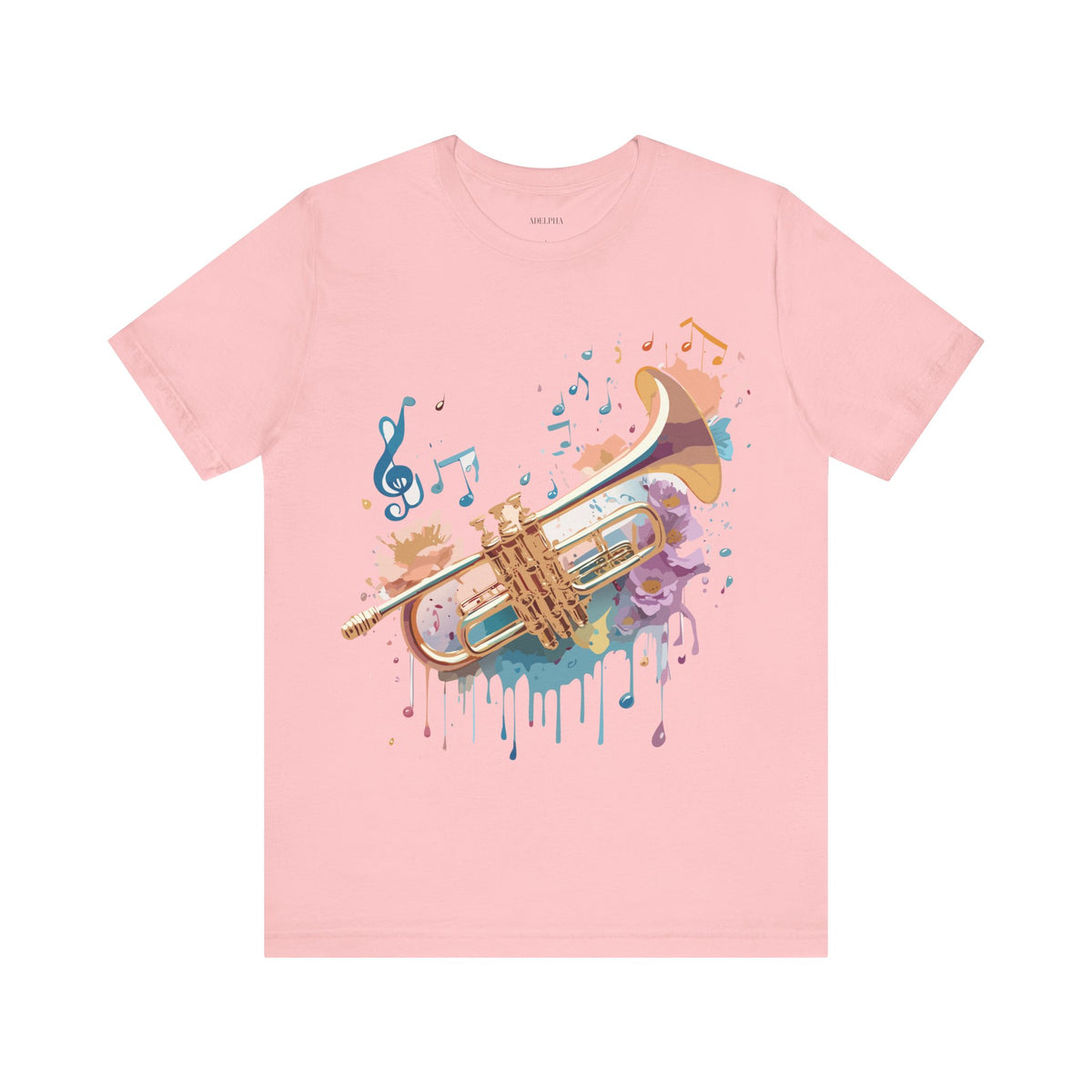 Music Graphic Unisex Cotton Bella+Canvas Tee with Art Design m165
