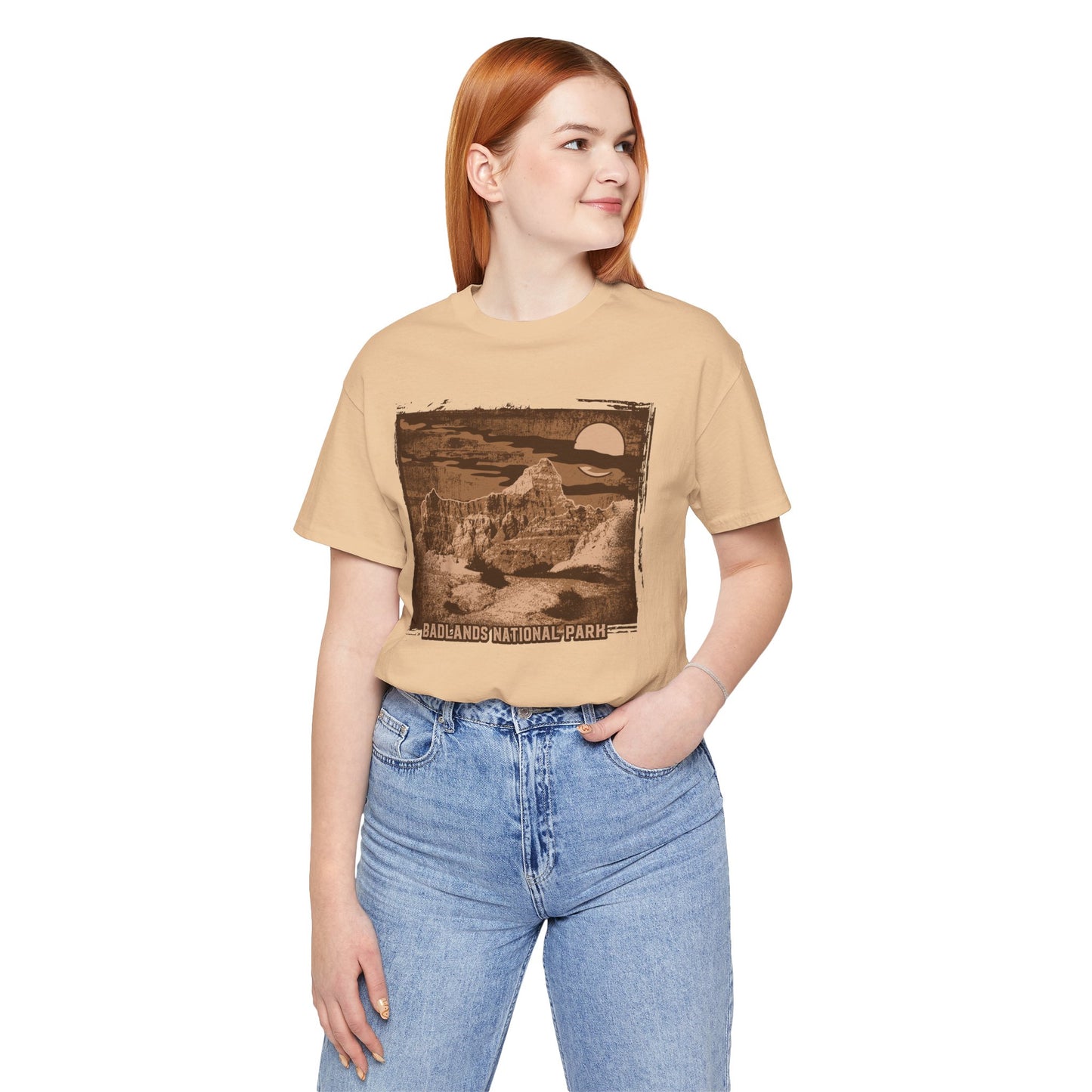 Badlands Retro Poster Graphic Design Tee, Badlands Shirt, Vintage Tees, Art Design T-Shirt, Graphic Tee, Retro Art Shirts