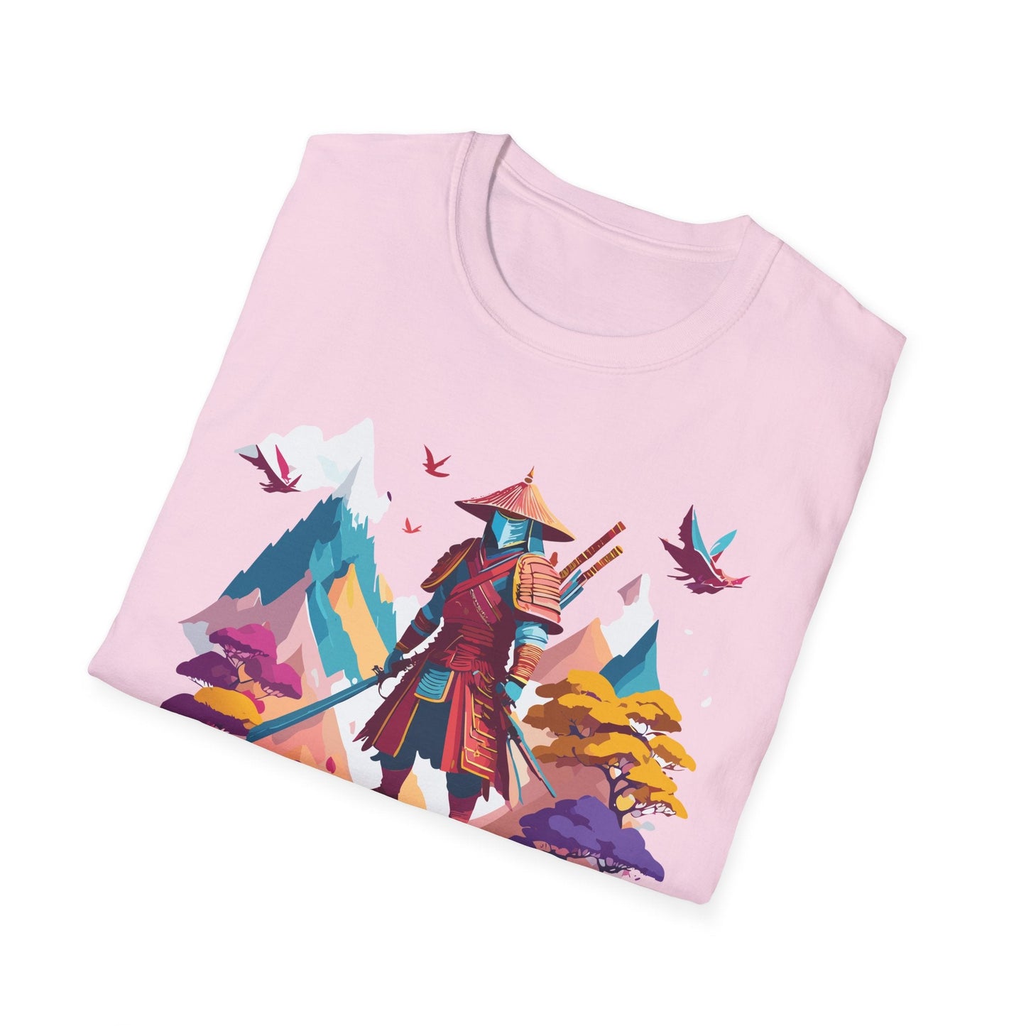 Samurai Shirt Unisex Samurai Tee Short Sleeve Gildan Softstyle 64000 100 Percent Ring Spun Cotton