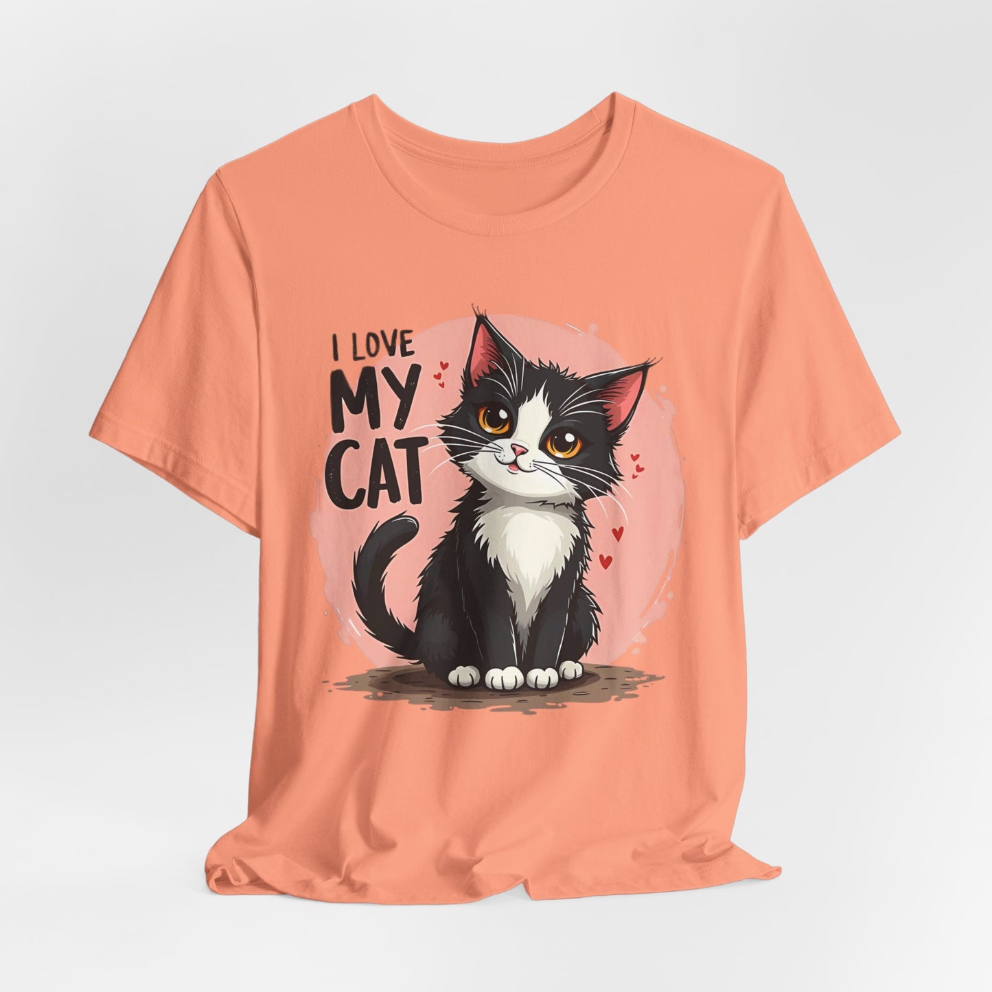I Love My Cat Shirt, Cat Tee Shirt, Funny Kitty T-Shirt, Kitty Top, Animal Tees, Funny Animal T-Shirt, Graphic Tee