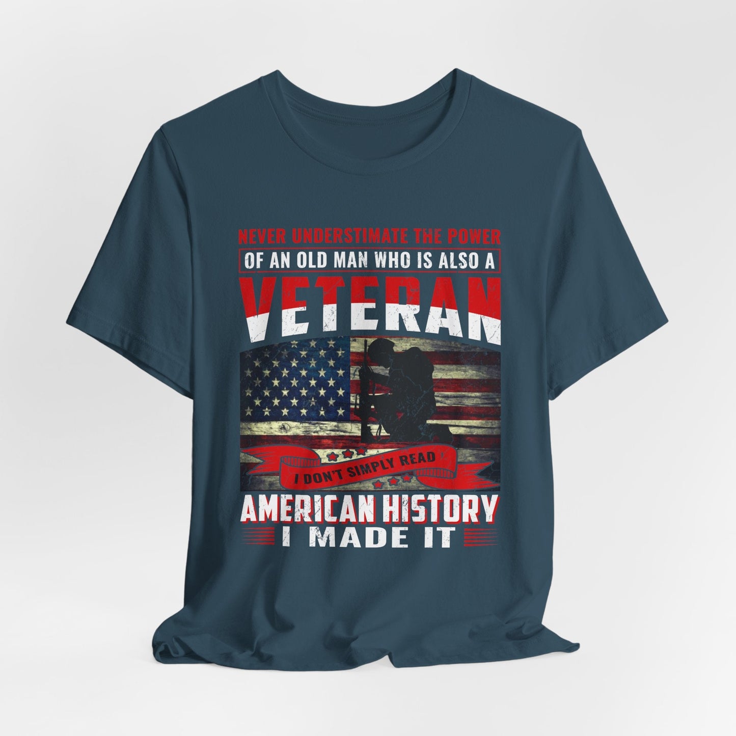 Army Veteran Patriotic Graphic Design Unisex Cotton T-Shirt v32