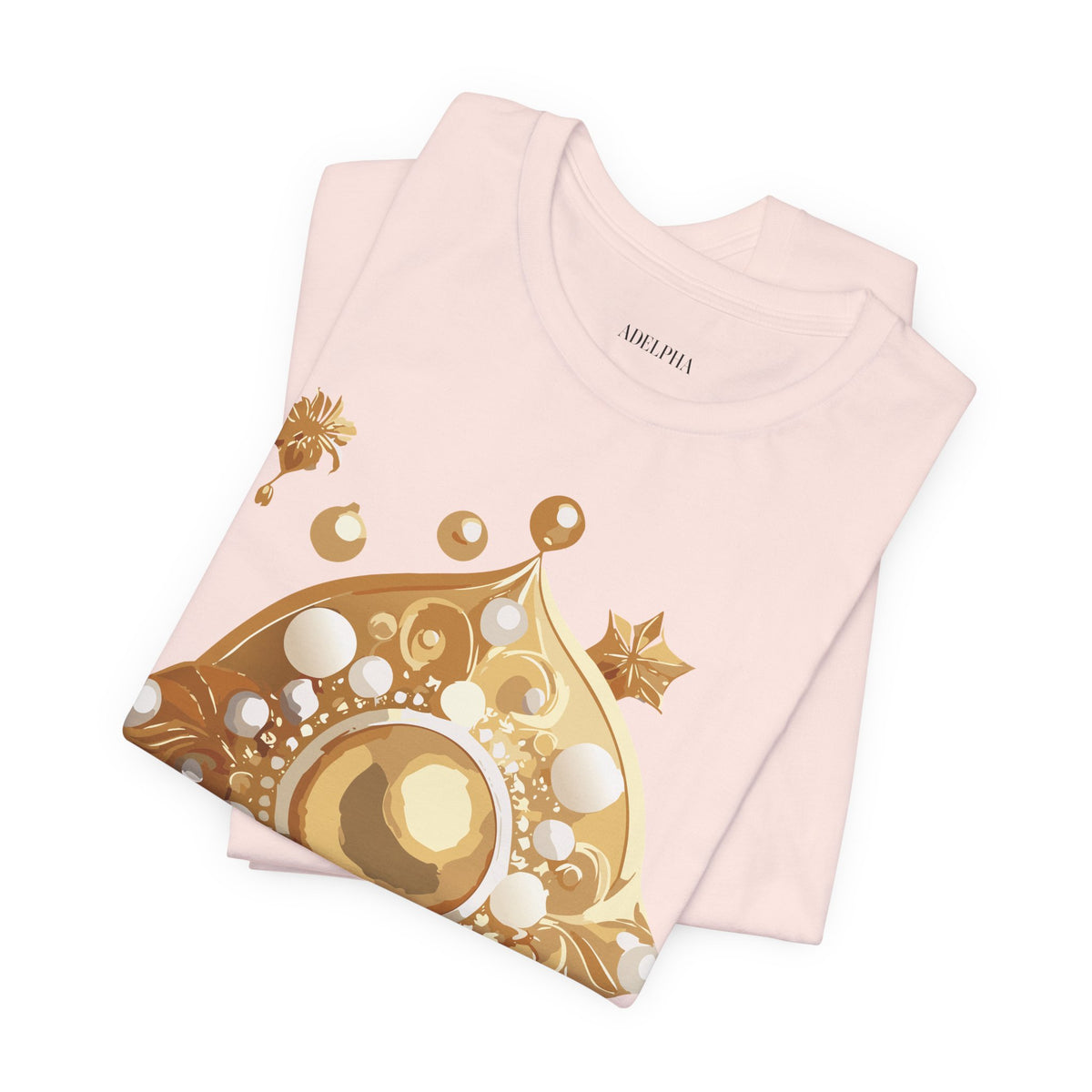 Jewelry Graphic Unisex Cotton Bella+Canvas Tee with Gemstones Art Design m37