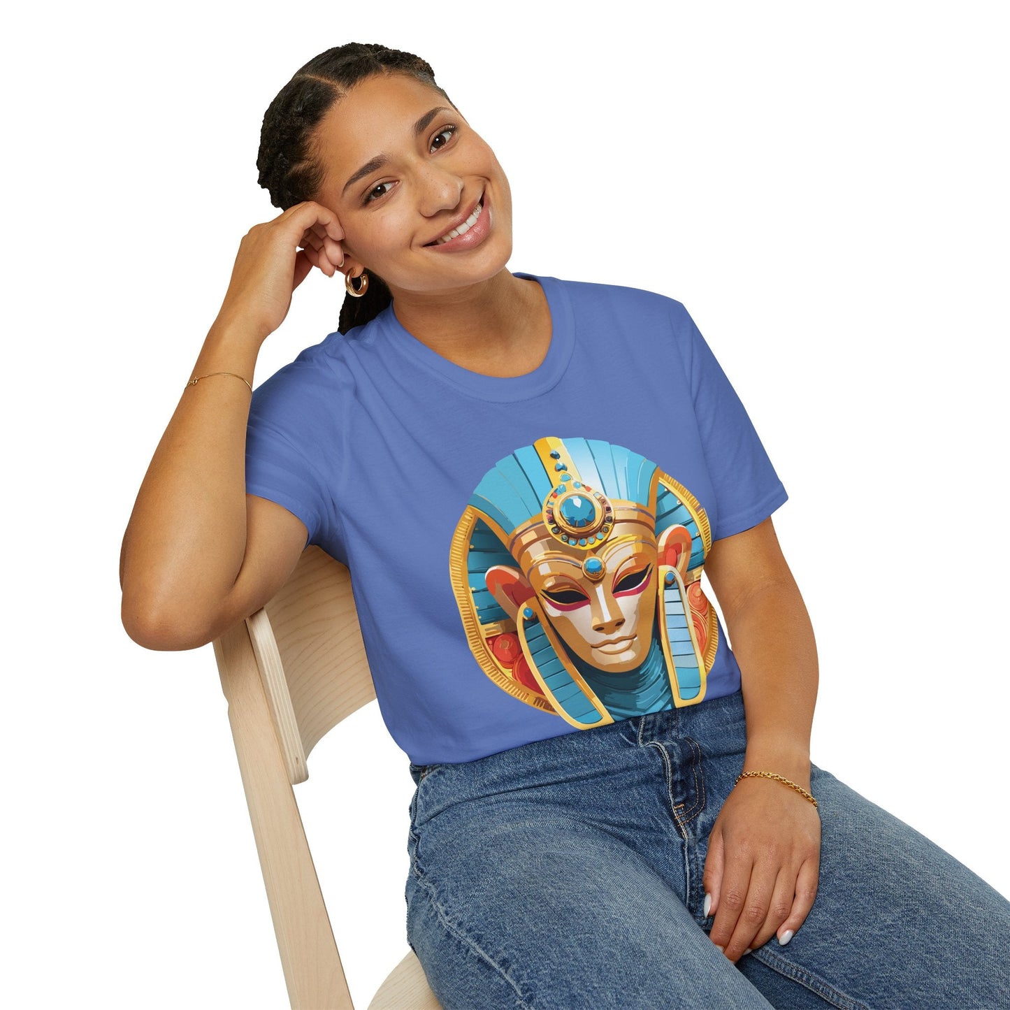 Mask Graphic Unisex Cotton Masquerade Design Artwork Tee 17