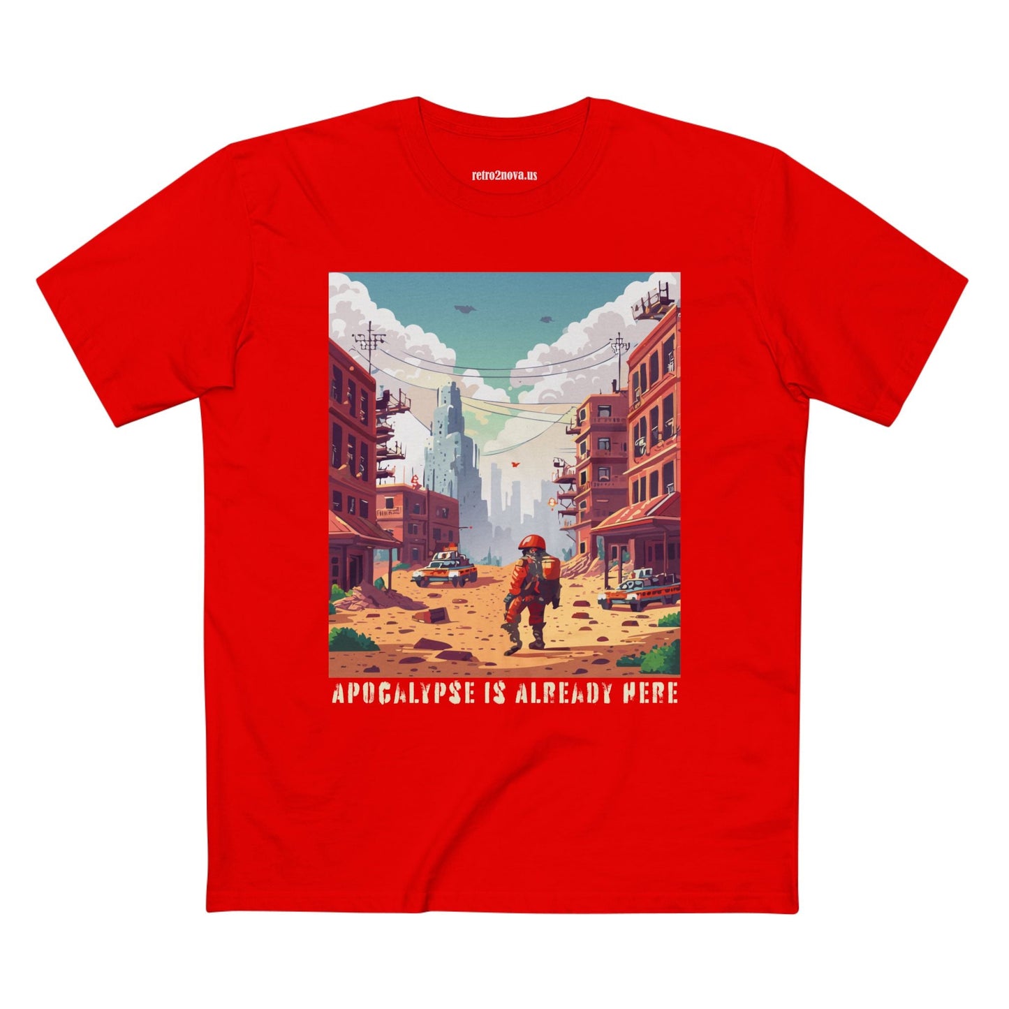 Cataclysm Doomsday Shirt Unisex Premium Cotton Tee With Original Art Design Retro2Nova