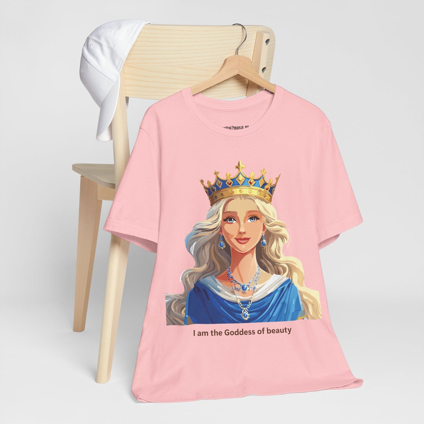 Goddess Graphic Tee Unisex Short Sleeve Original Art by Retro2Nova Premium Cotton
