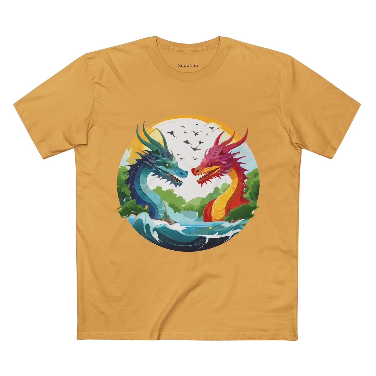 Dragon Graphic Unisex 100 Cotton Staple Tee 18