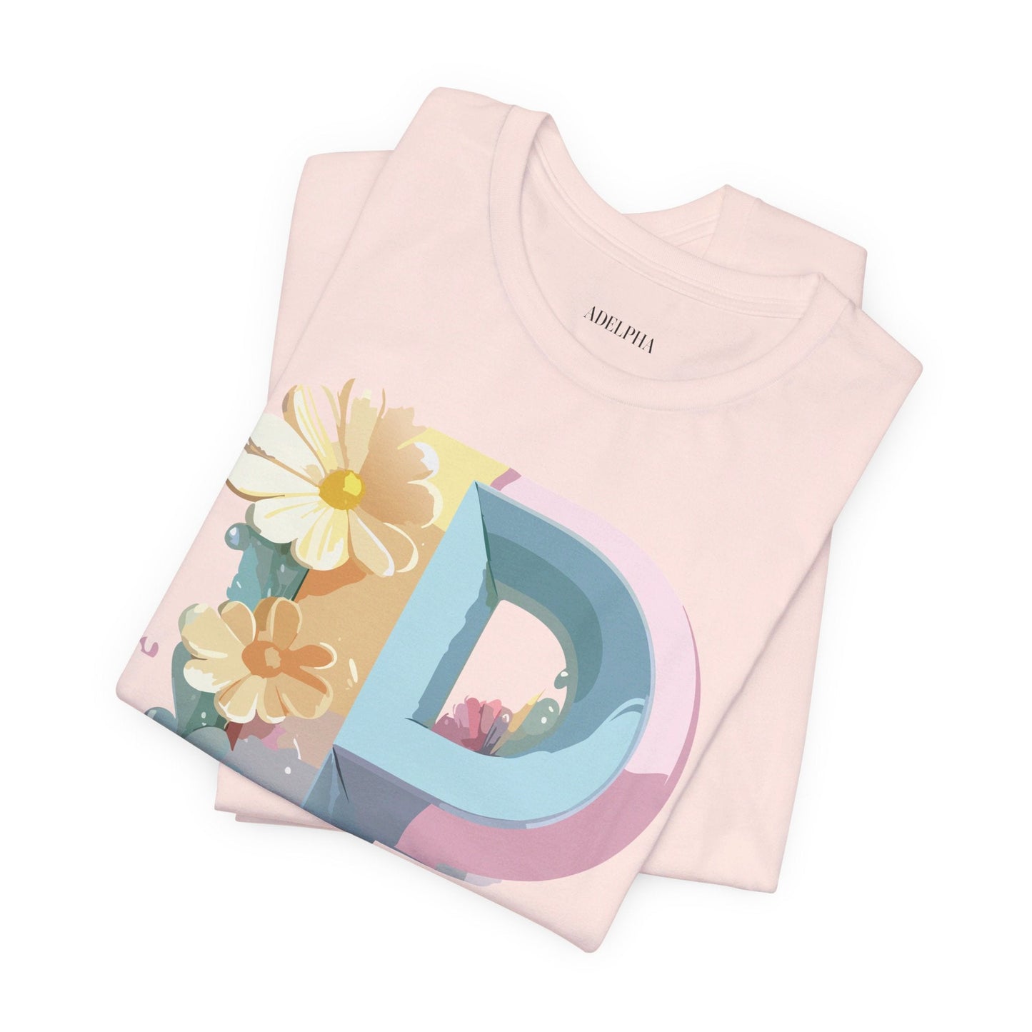 Adelpha Letter P Graphic T Shirt Unisex Vintage Inspired Art Tee for Everyday Style