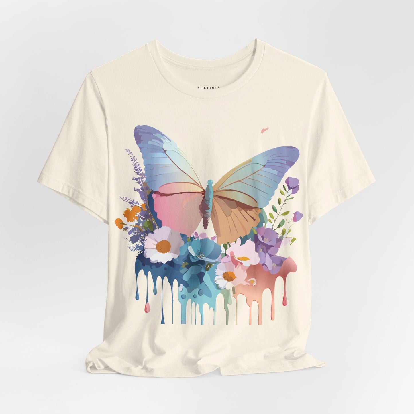 Butterfly Graphic Tee Unisex Vintage Inspired Art Design by Adelpha