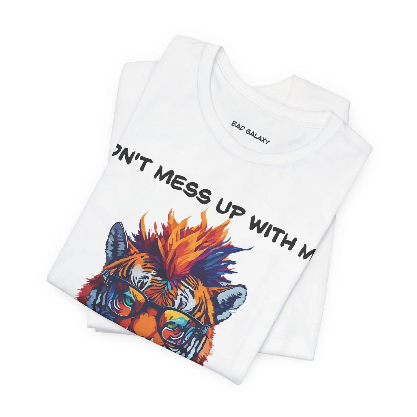 Bad Galaxy Animal T Shirt 100 Percent Cotton Eco Friendly Ink Made in USA Durable Stitching