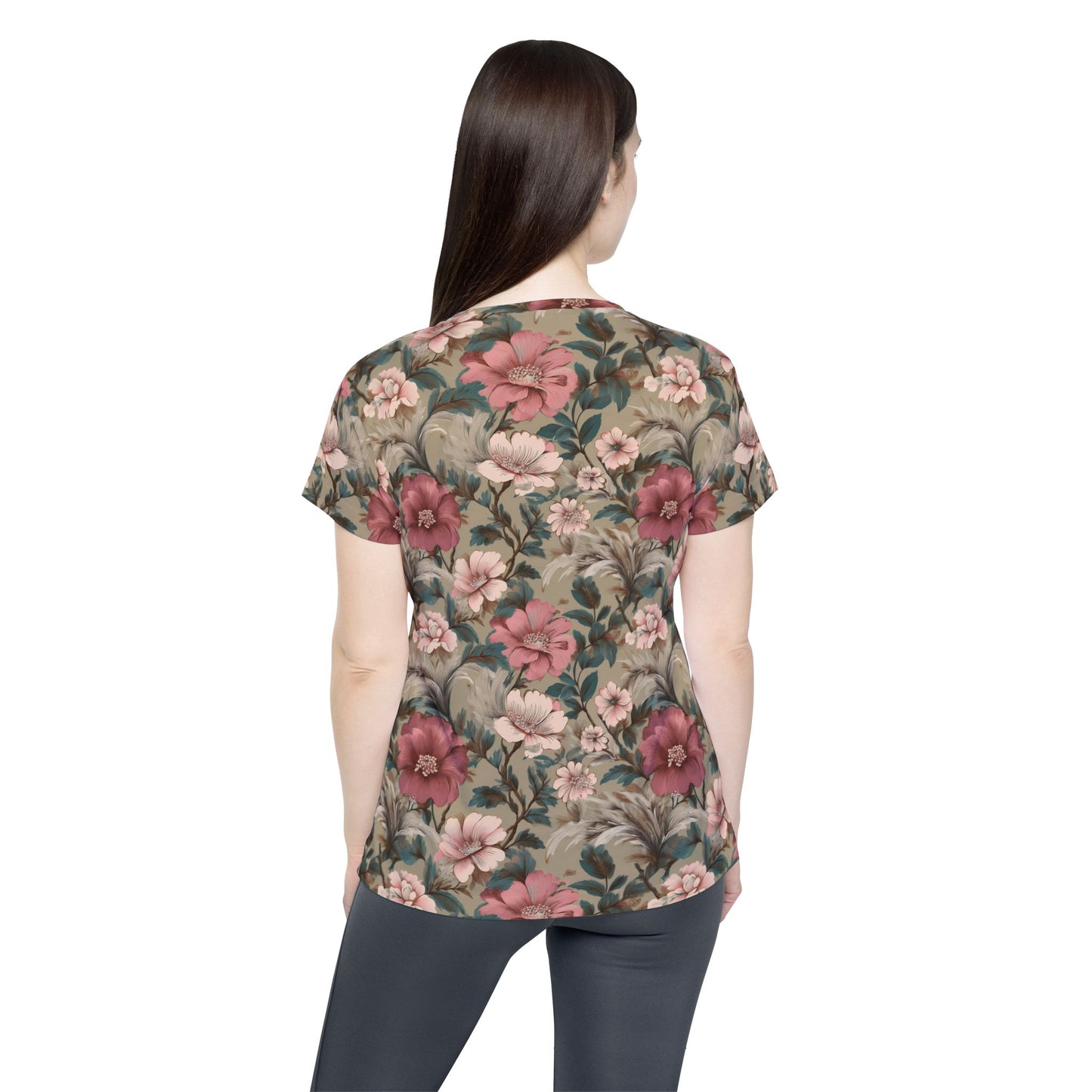 Women Poly Shirt with Floral Print F281