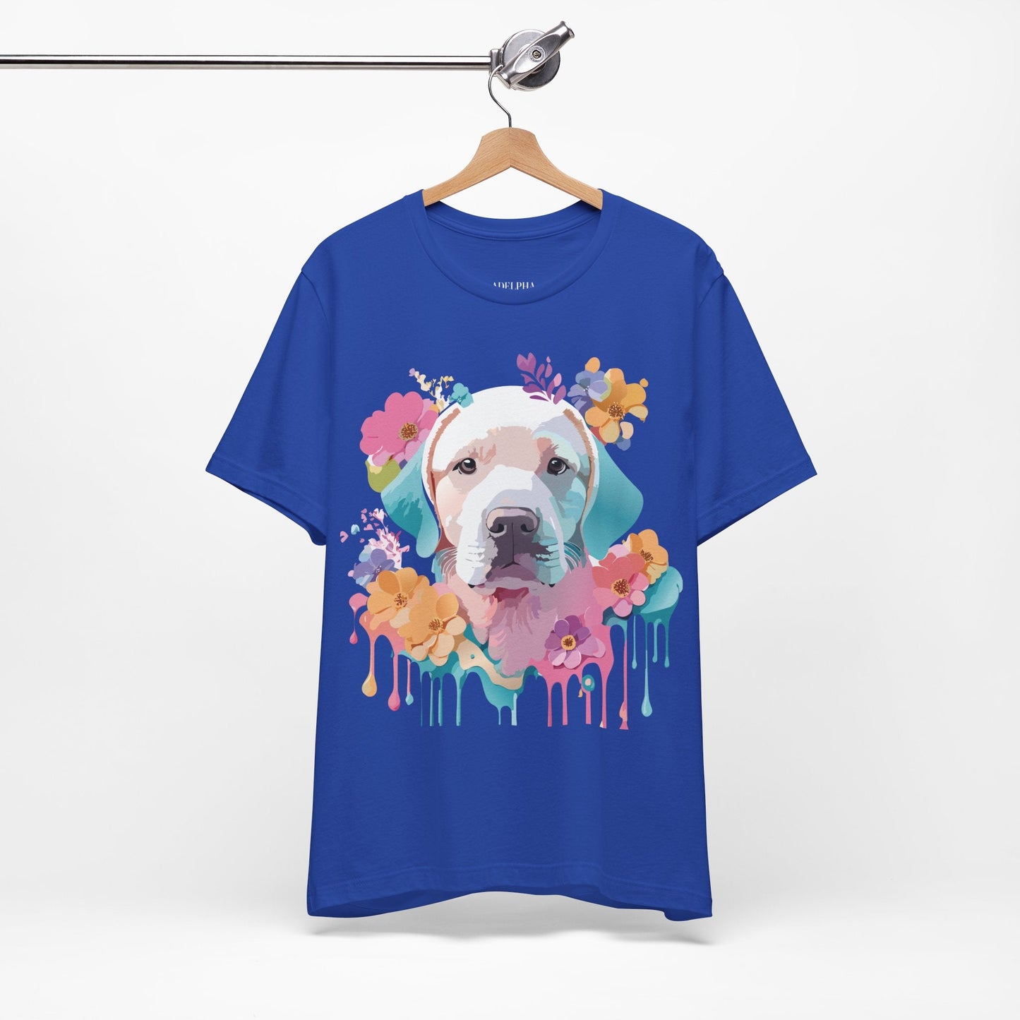 Dog Graphic Tee Unisex Vintage Inspired Art Design Adelpha Short Sleeve Jersey Shirt