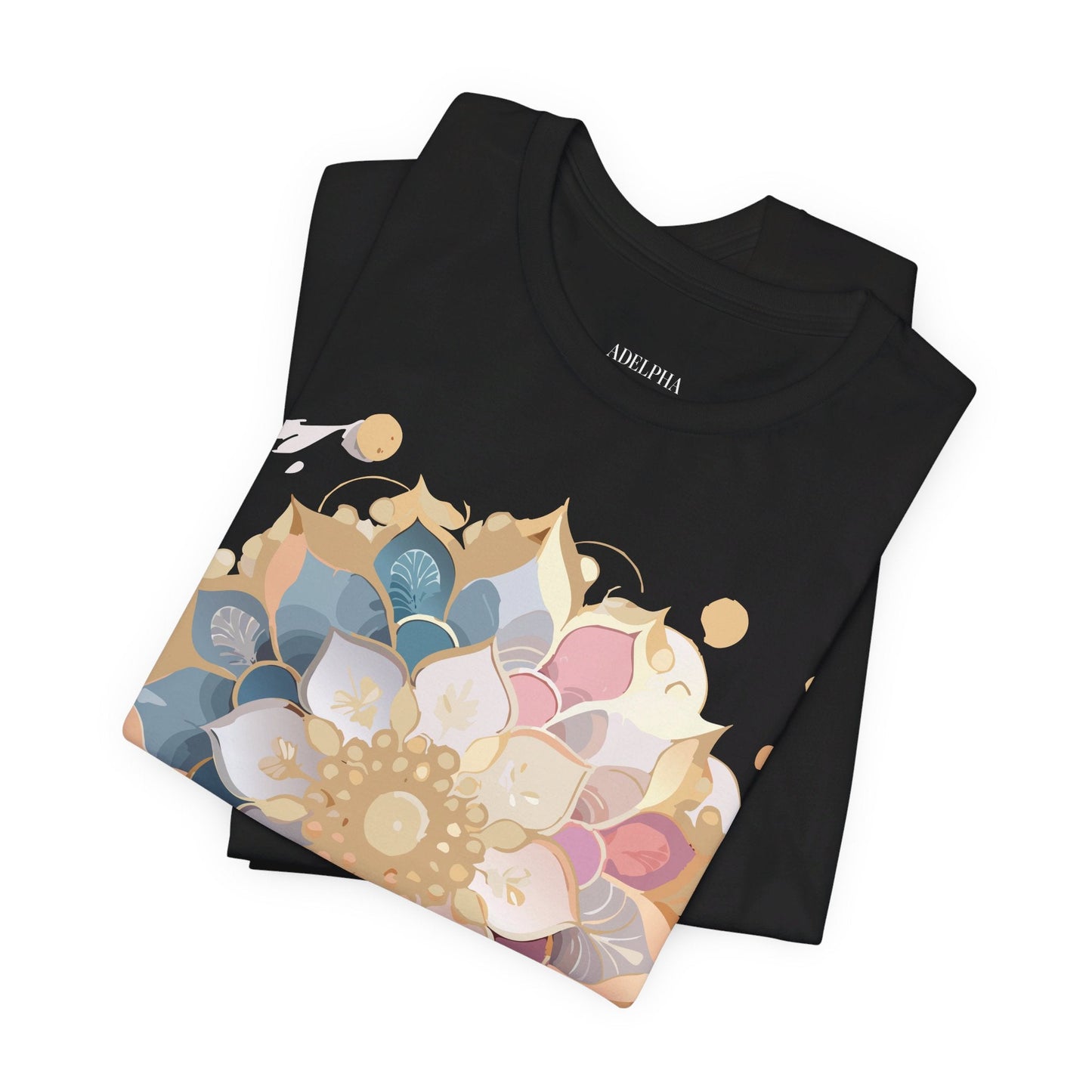 Mandala Graphic Tee Unisex Jersey Short Sleeve From Adelpha Vintage Inspired Artwork