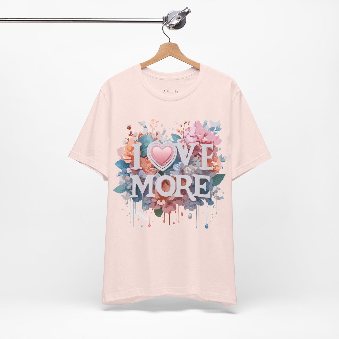 Valentine Day Graphic Unisex 100 Cotton Vintage Artwork with Love and Flower Design Tee 17