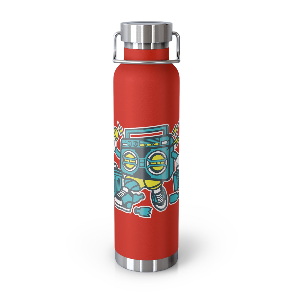 22oz Copper Insulated Water Bottle with Cartoon Design - CV6