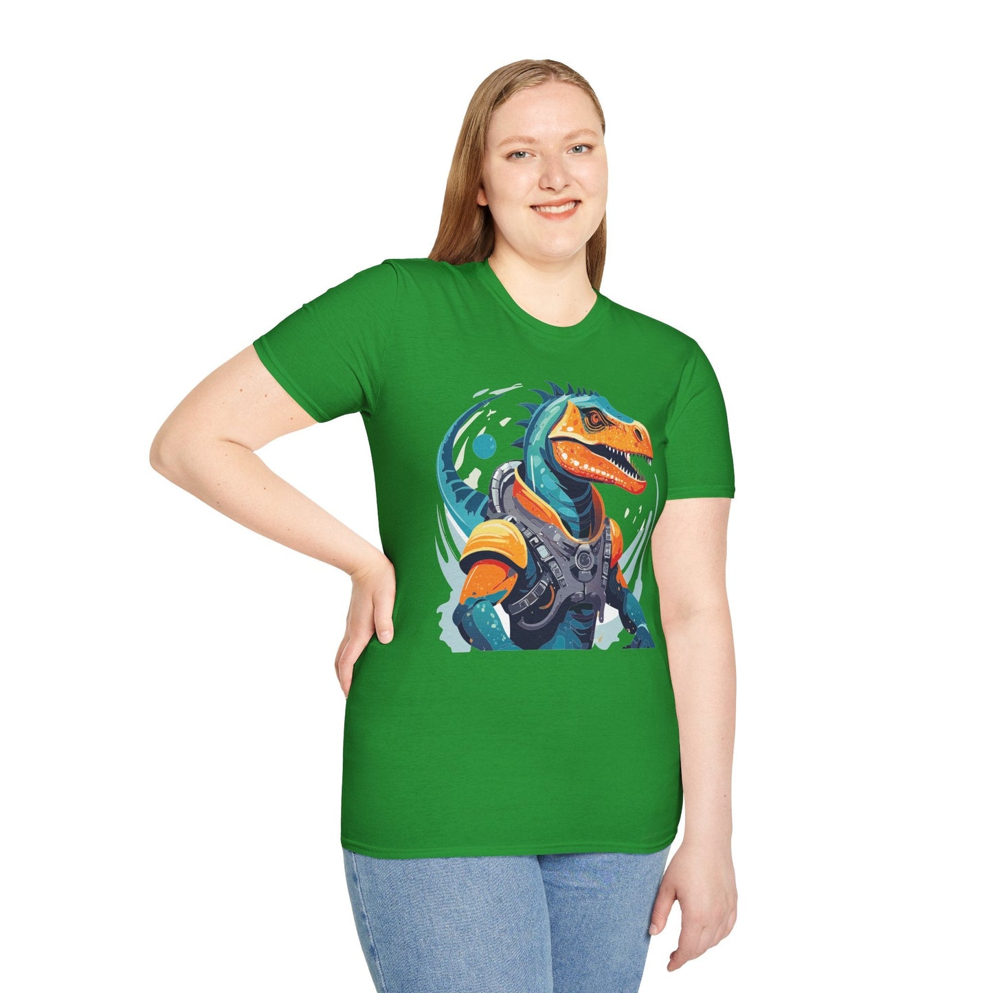 Gildan Alien Cosmos T Shirt Unisex Softstyle 64000 Cotton Tee With Alien Art Design Graphic Print