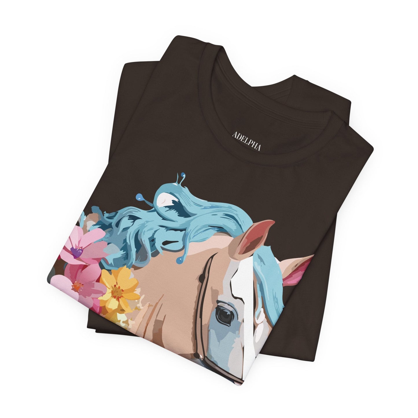 Unisex Horse Graphic Tee From Adelpha Vintage Inspired Art Shirt Short Sleeve Jersey