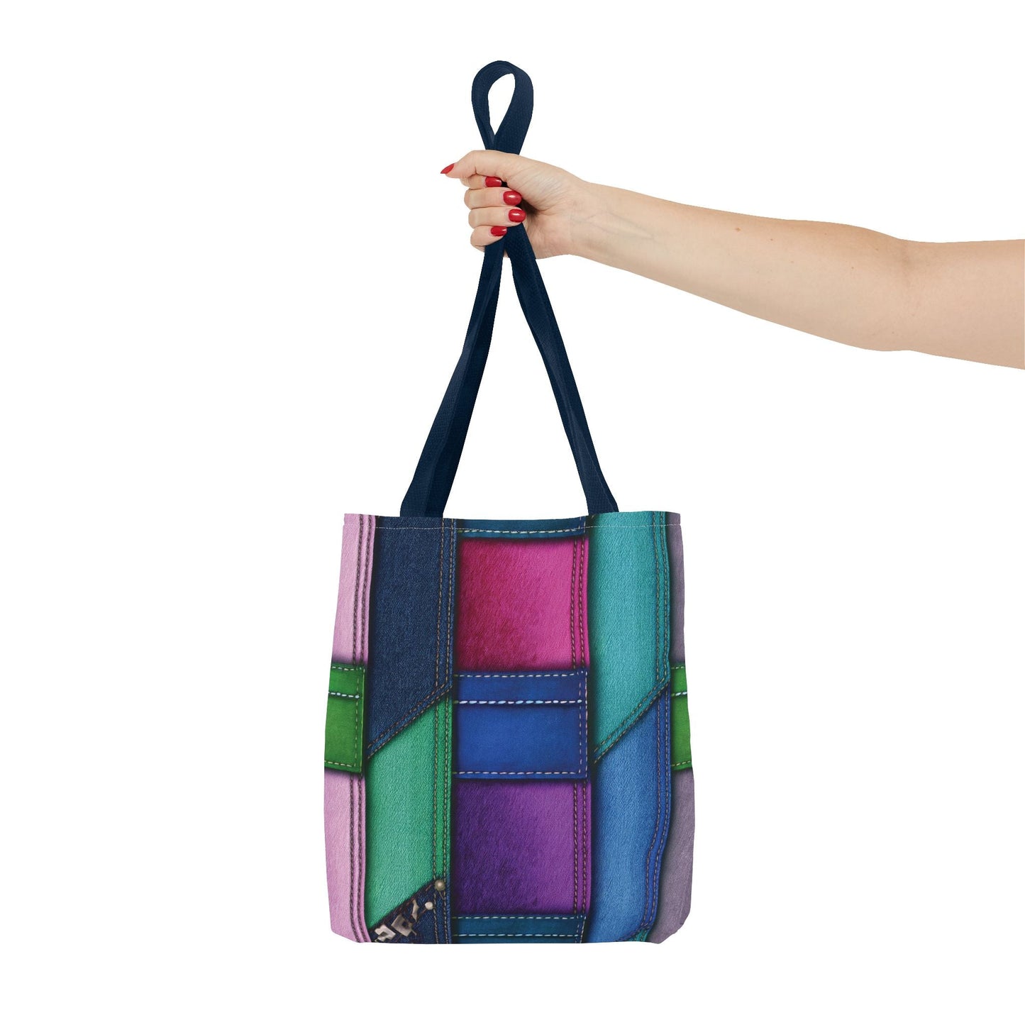 Denim Canvas Bag, Tote Bag Denim Printify