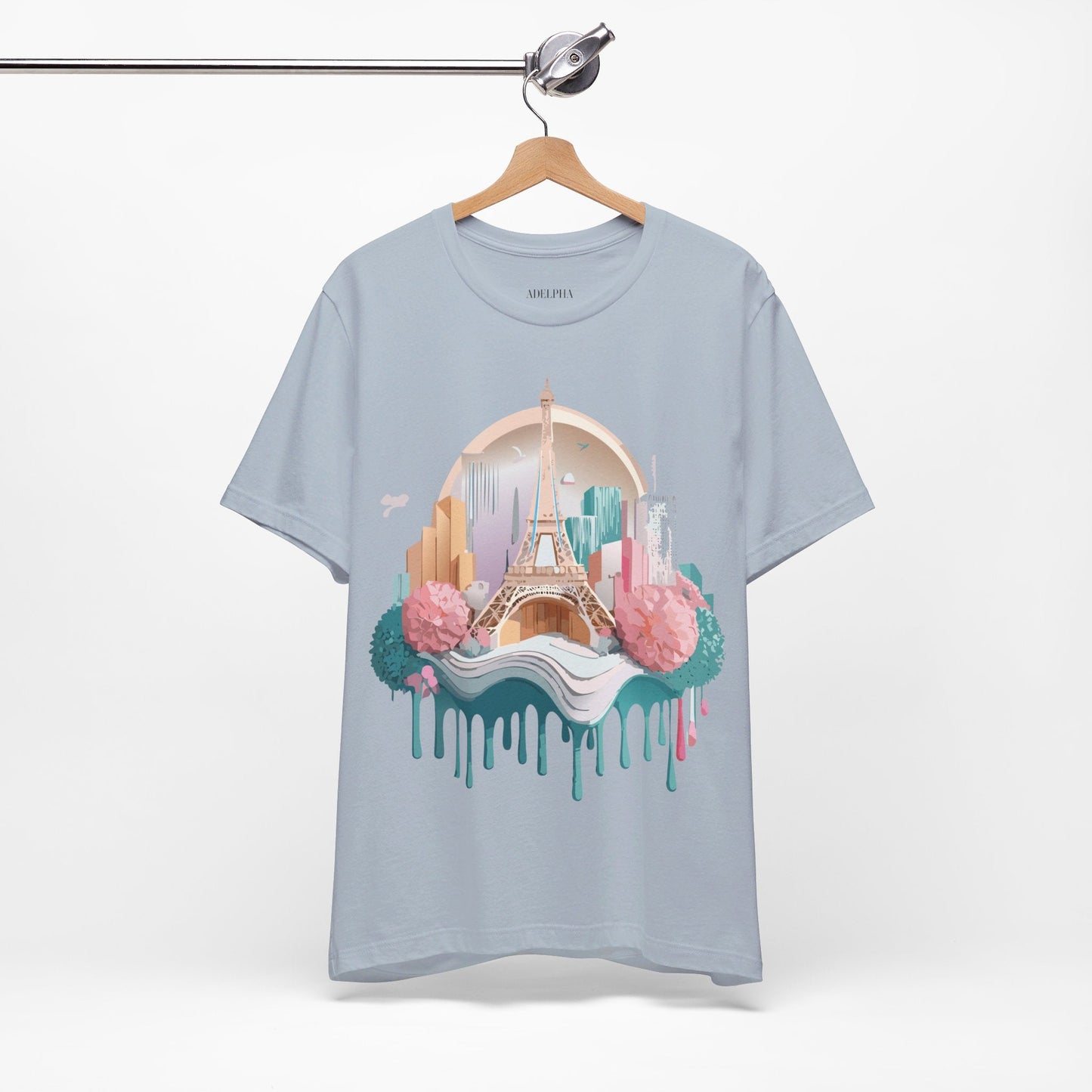 Paris Tourist Unisex Graphic Tee With Vintage Artwork And Travel Style