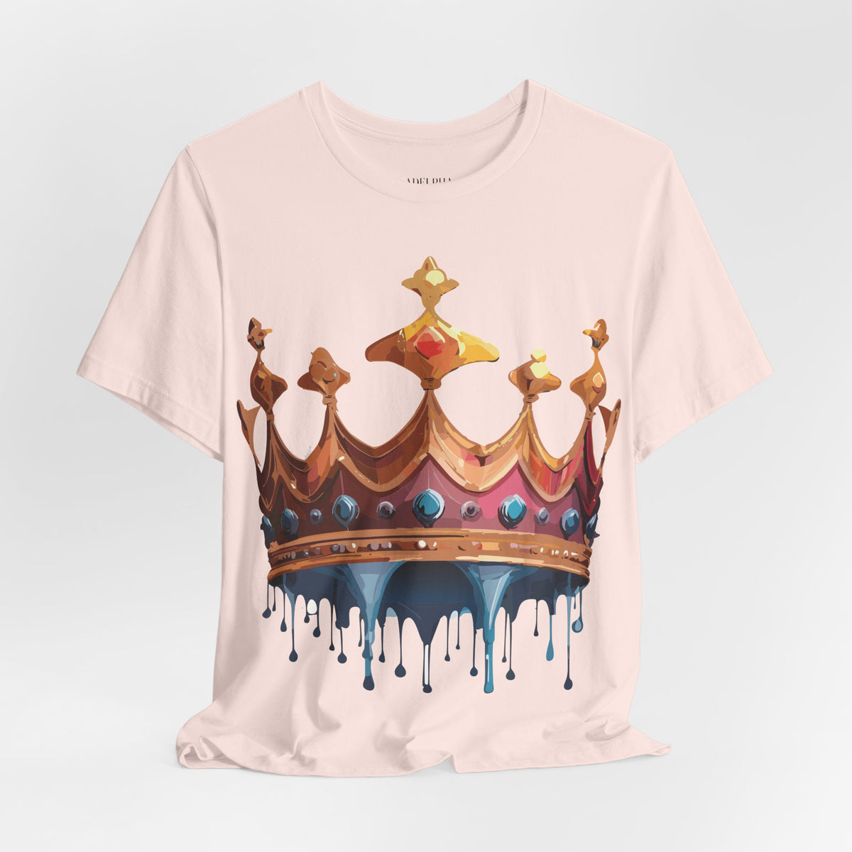 Crown Graphic Unisex Cotton Bella+Canvas Tee with Art Design m12