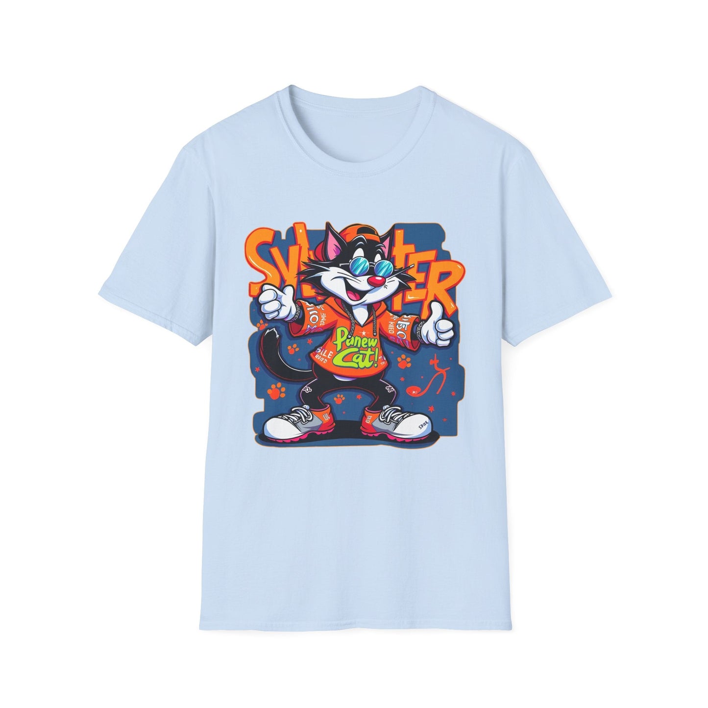 Funny Cartoon Animals Tee Shirt Unisex Gildan Softstyle 64000 Graphic Cartoon Tee