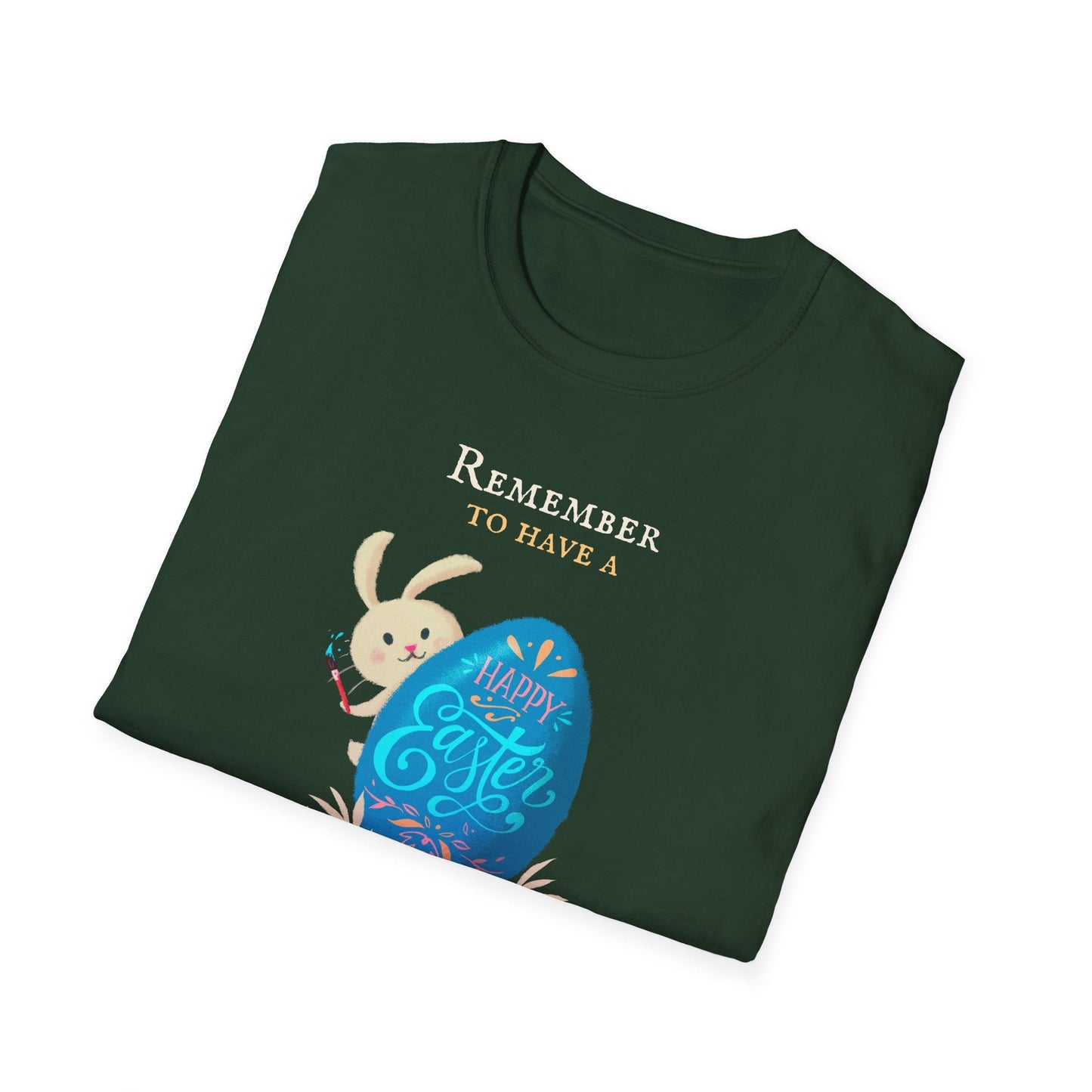 Easter Bunny Egg T Shirt Unisex Softstyle Tee With Easter Signature Prints And Design
