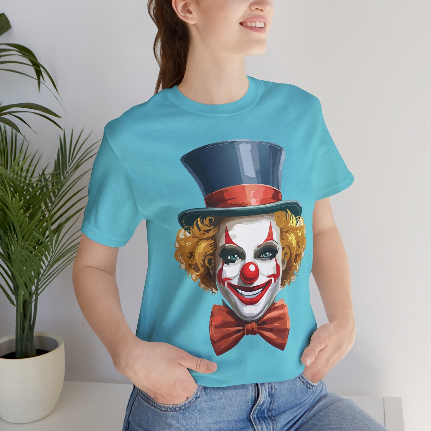 Clown Shirt, Funny Shirt, T-Shirt with Clown, Funny Art Design Tee, Circus Tees, Circus T-Shirt, Unisex Humor Wear 11