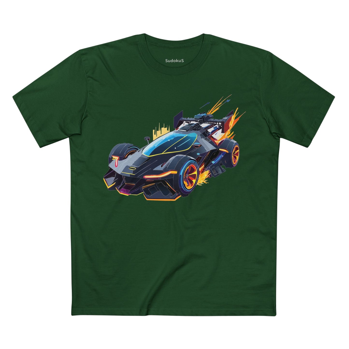 Car Graphic Unisex 100 Cotton Staple Tee 12