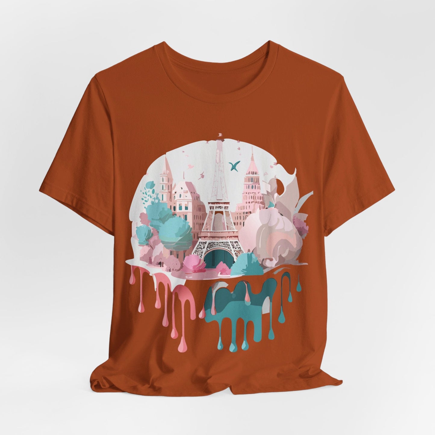 Paris Tourist Shirt Graphic Tee Unisex Jersey Short Sleeve Adelpha Vintage Art Design