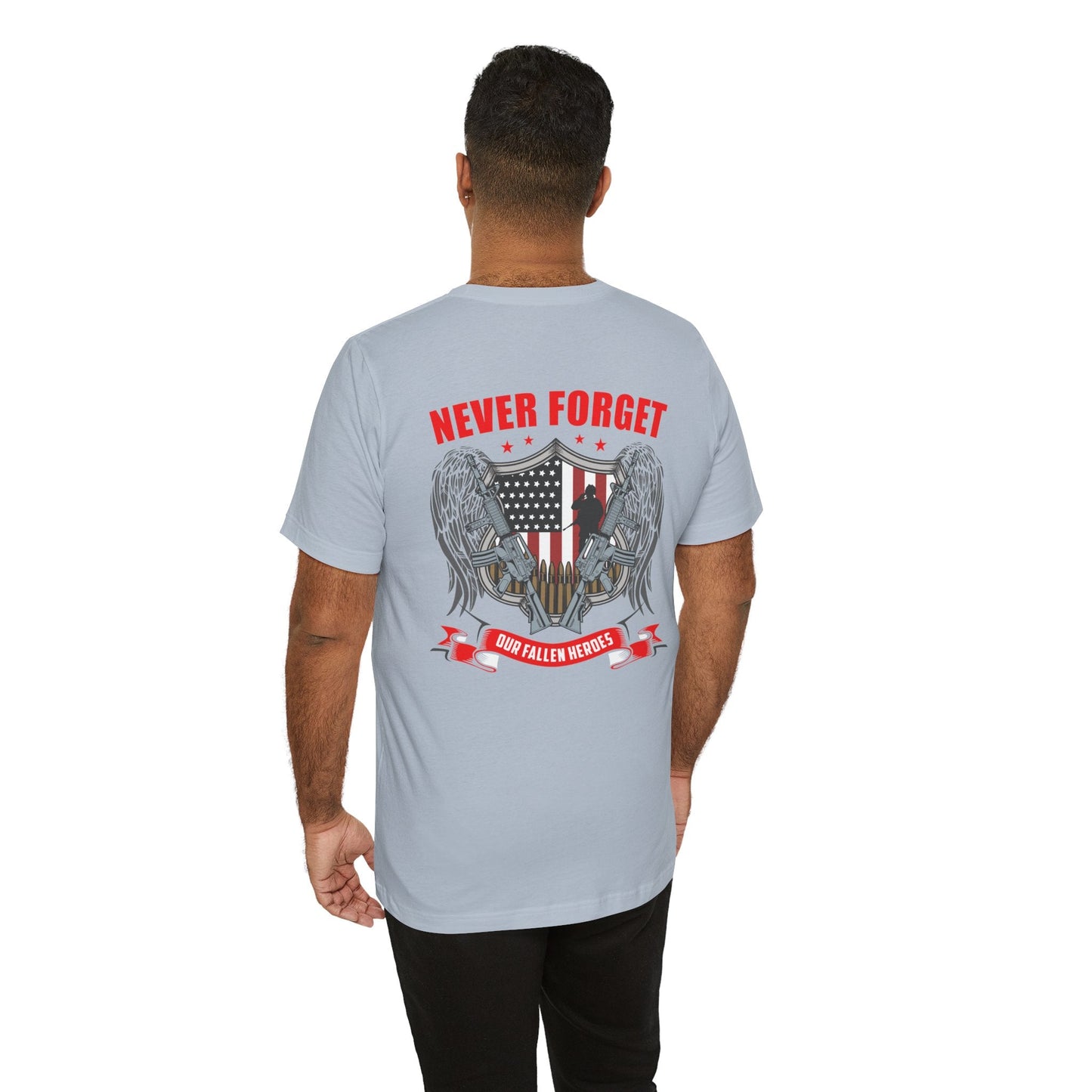 Army Veteran Patriotic Graphic Design Unisex Cotton T-Shirt v39
