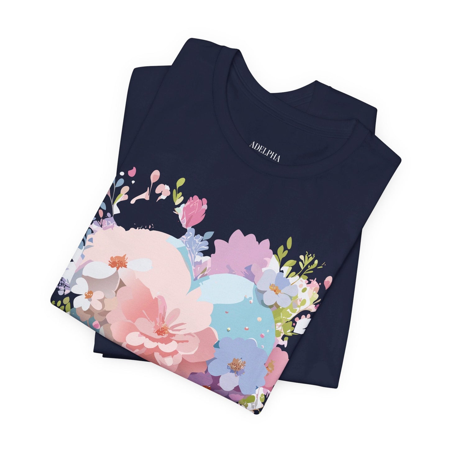 Valentine Day Graphic Unisex 100 Cotton Vintage Artwork with Love and Flower Design Tee 32