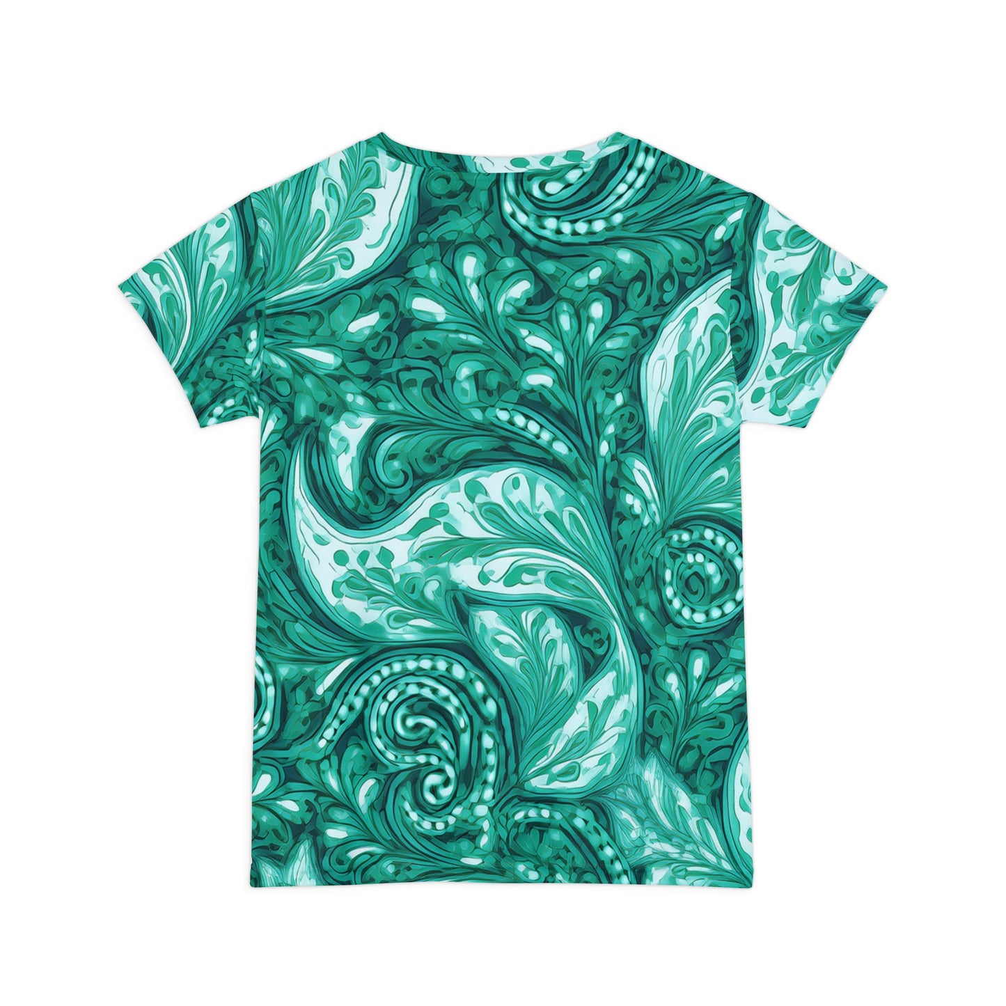 Women Poly Span T-Shirt with Floral Print