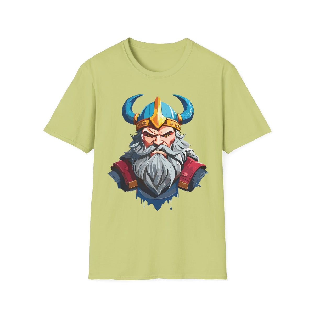 Viking Warrior Helmet T-Shirt | Norse God Illustration