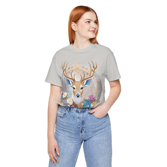 Medallion Graphic Unisex 100 Cotton Vintage Animal Medal Artwork Tee 72