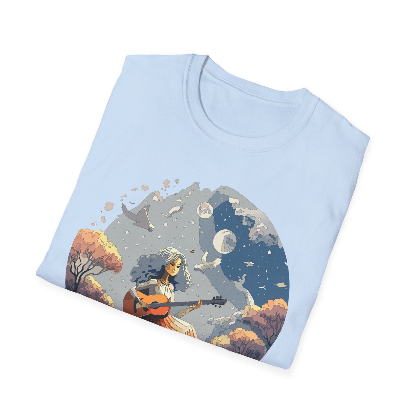Womens Graphic T Shirt Art Design Tee Unisex Softstyle Cotton Shirt Everyday Comfort Durable Wear