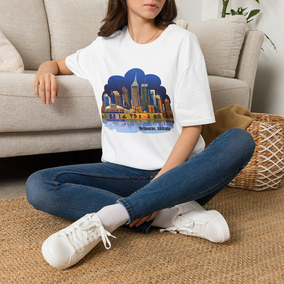 Melbourne Skyline T-Shirt | Cityscape Illustration
